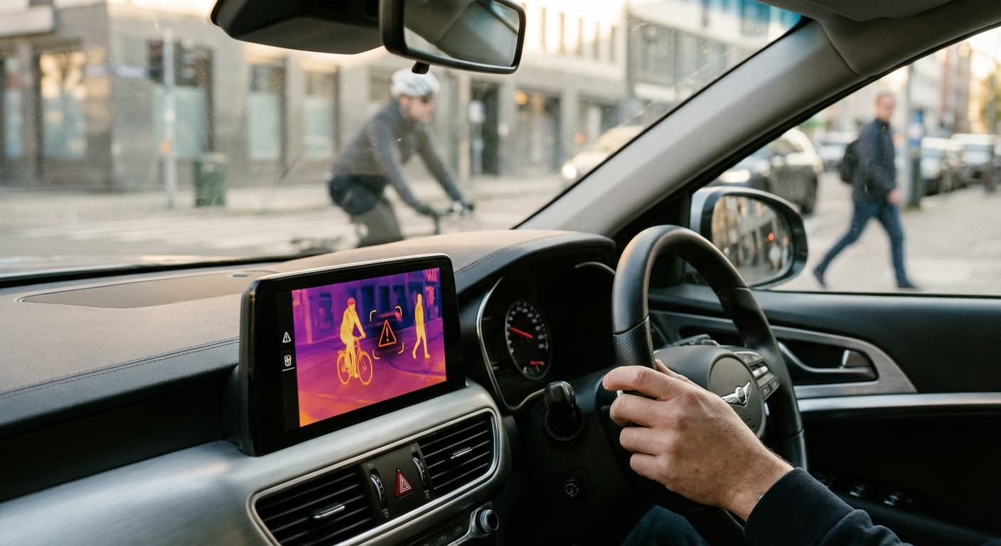 Bezpieczeństwo pieszych i rowerzystów a monitoring w pojazdach.